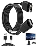 PS1/PS2 to HDMI Adapter Cable, PS2 to HDMI Converter, HD Video Audio Multimedia Interface Cable Link Connector Supports 720P/1080P Compatible with PS1/PS2 Game Consoles HDTV Projector Monitor