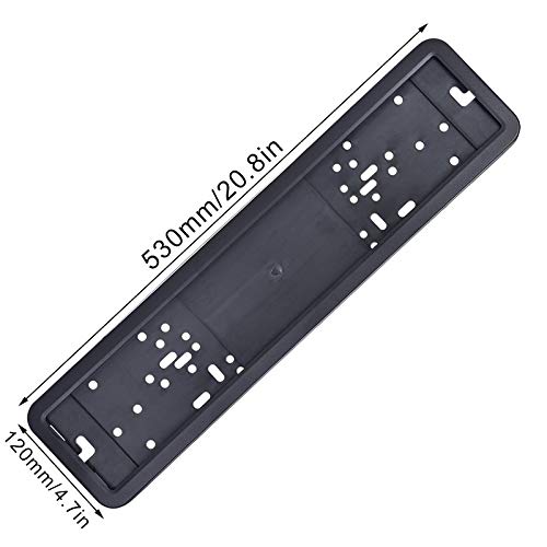 Portatarga Europea Telaio Portatarga Circonda Qualsiasi Auto Universale Bianco - Foto 4