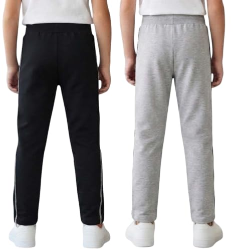 Image of Boys Regular Fit Cotton Pants, Track Pants and Lowers for Boys Age 4-14 Years Kids