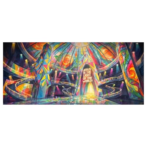 Oudain Rainforest Falls VBS 2026 Background,Stage,6x18 Ft