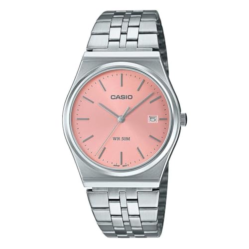 Montre homme Casio Mtp-B145D-4Avdf en acier inoxydable et cadran rose rétro