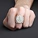 TOPGRILLZ Hip Hop 14K Gold Plated Iced out CZ Bling AG Free Mason Ring for Men (11)