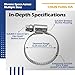 CHUN YUNG DA Embossed Worm Gear Hose Clamps Size#8, 5/8-1 inch Adjustable Heavy Duty Stainless Steel Hose Clamp, all 304 for Small Hose Clamps (16-25 mm, 10 Pack)