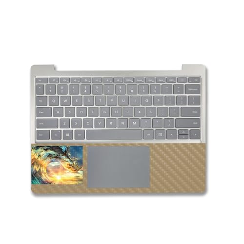 Image of MightySkins Carbon Fiber Skin Compatible with Microsoft Surface Laptop Go 3 (2023) Full Wrap Kit - in The Tube | Protective, Durable Textured Carbon Fiber Finish | Made in The USA