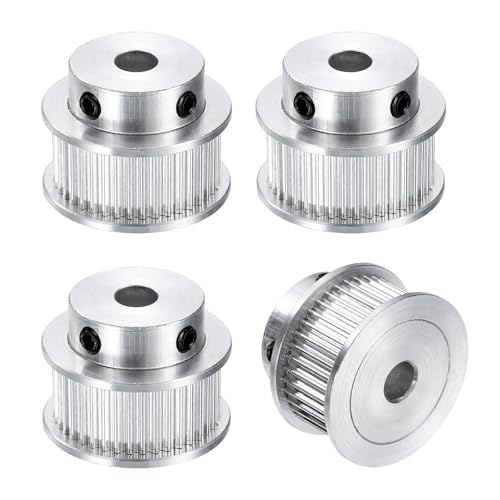 QUARKZMAN 4 Stück GT-2 40T Umlenkrolle 5mm Bohrung, Aluminium Zahnriemenscheibe 40 Zähne Passend Für 10mm Breite Zahnriemen Für 3D-Drucker