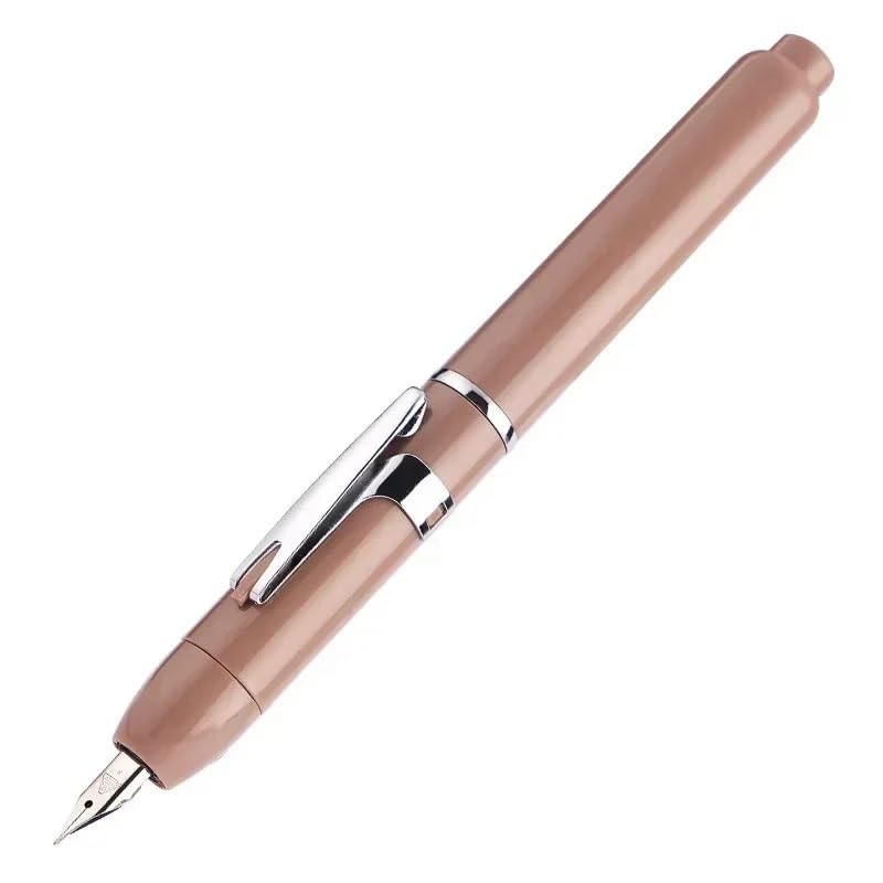 Stylo plume rétractable élégant avec plume fine F pour une écriture fluide et sans taches