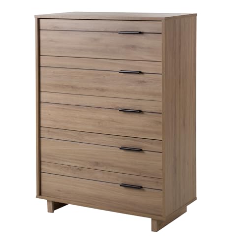 South Shore Fynn Collection 5-Drawer Chest-Rustic Oak