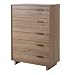 Fynn Collection 5-Drawer Chest - Rustic Oak by South Shore