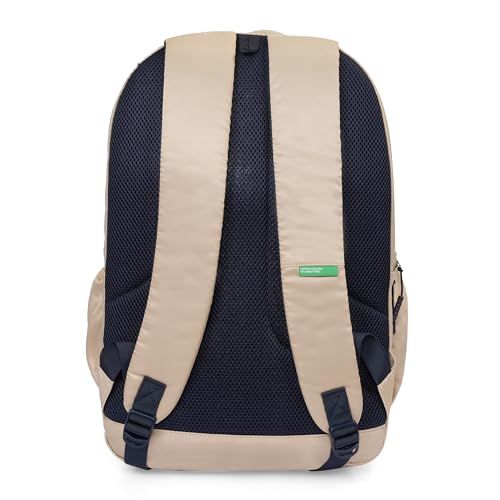 Image of United Colors of Benetton Vance 32L Laptop Backpack, Water-Resistant, Fits 15-inch Laptops, Classic Style with Ample Organization & 1-Year Warranty