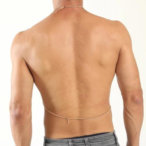 Men Body Chest Belt for Men Adjustable Leather Belts with Buckles Rave Costume Sexy Punk Chest Belt3