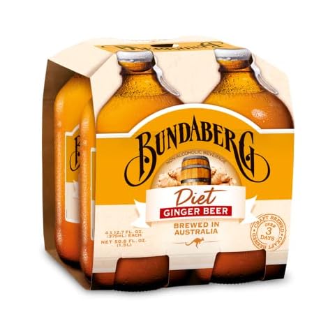 Bundaberg Diet Ginger Beer, 12.7 Fl Oz (Pack of 4) Cover