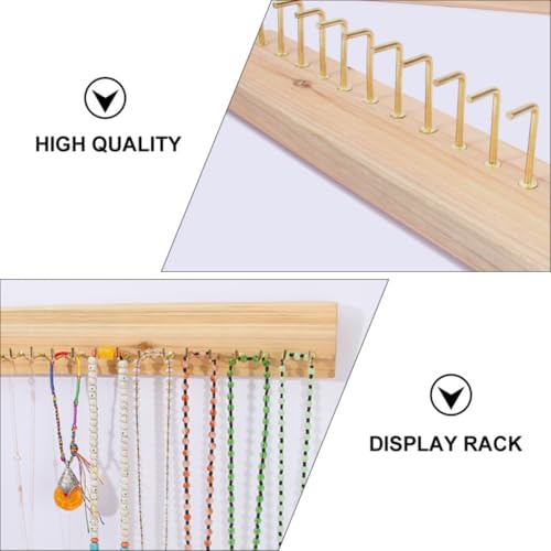Gancho de Pared de Madera Khaki para Decorar el Dormitorio con Joyas 6