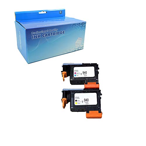 Inkcool Remanufactured for HP 940 BK/Y c4900a & HP 940 M/C c4901a printhead Printer Head for HP Officejet Pro 8000 8500w Printers 2PK
