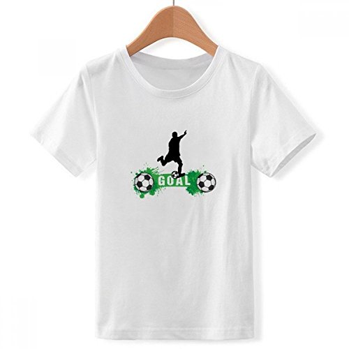 T-Shirt Pénalité Football Blanc XL résistant pour garçons actifs