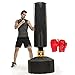 YUN HAI Ruhige Schwere Stanztasche Mit Stand- Und Boxhandschuhen for Erwachsene & Kinder, 70,8" Boden-Dummy-Ziel- / Fokus-Tasche for Kampfsport, MMA, Kickboxing Home Gym-Training, Schwarz