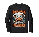 Photo Gallery funny halloween for women nothing scares me i m a nurse maglia a manica Photo Gallery funny halloween for women nothing scares me i m a nurse maglia a manica