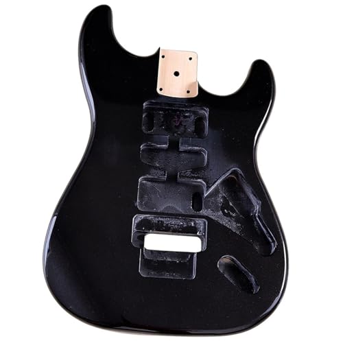 Unfinished Guitar Body Black Double Crank Electric Guitar Body Modification DIY Accessories