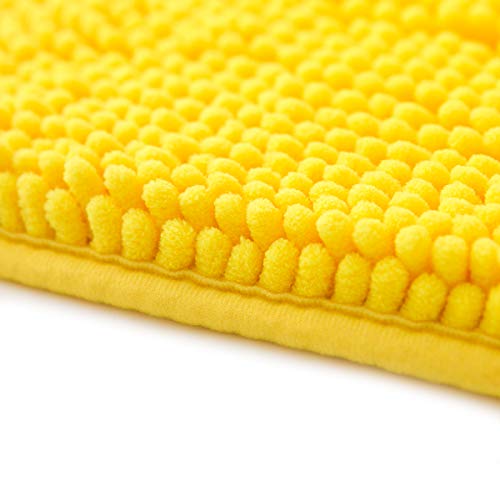 Famibay WXBZFAM-10239 Chenille Microfiber Bathroom Mats Soft Shaggy Bath Mat Washable Bath Rugs Non Slip Bathroom Rug Water Absorbent Carpet thumb #4