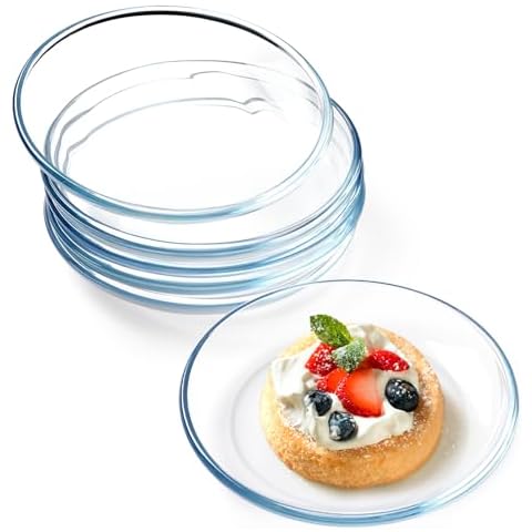 NUTRIUPS 7in Clear Tempered Glass Plates Cover