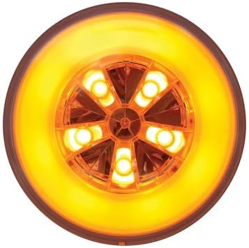 United Pacific 36923B Turn Signal Light, 18 LED 4" "Glo, Amber LED/Amber Lens