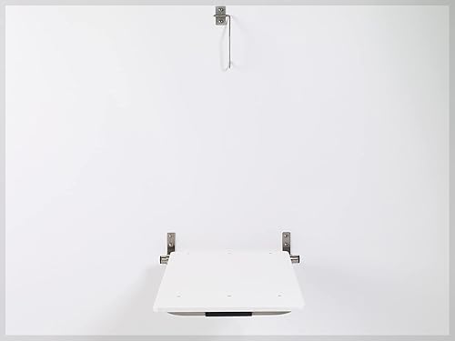 Miniatura 8 de Asiento de bañera para personas mayores y adultos, banco plegable de montaje en pared, asistencia de seguridad para baño ADA, acero inoxidable 304,