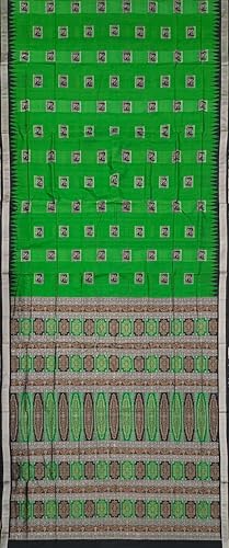 OdiKala green sambalpuri silk saree – image 3