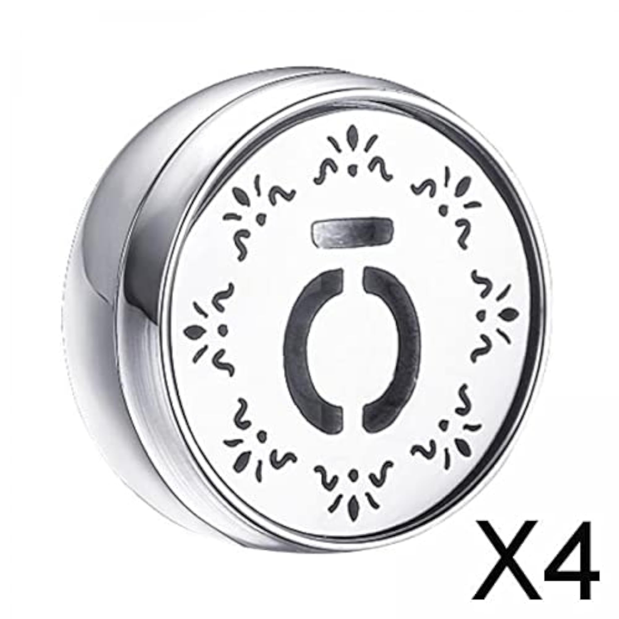 Face Mask Aromatherapy Essential Oil Diffuser Magnetic Button, Silver A