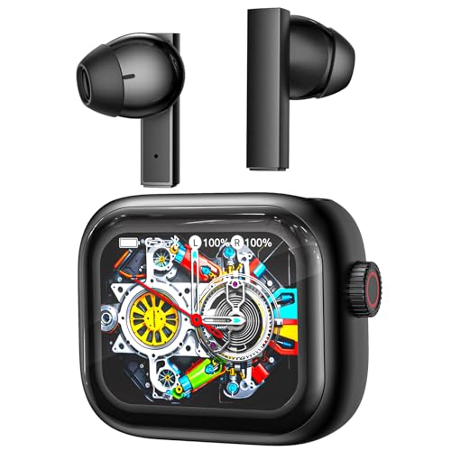 NE40 Auriculares Traductor con IA: Traducción en Tiempo Real de 134 Idiomas y 9 Modos - Auriculares Bluetooth 6.0 con Rueda de Control, IPX5 Impermeables, 48H Batería para Viajes, Negocios y Estudio