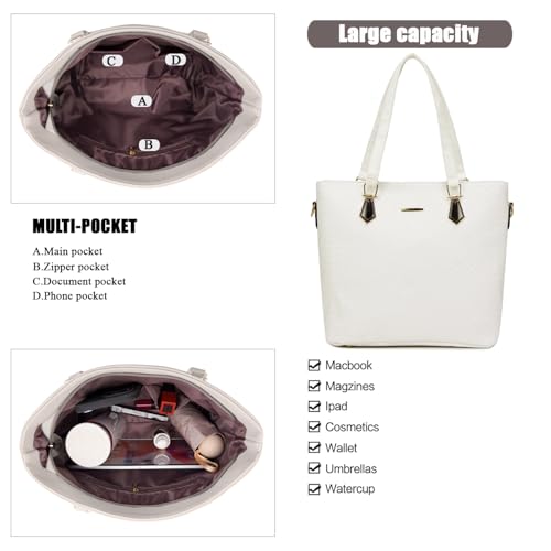 Image of OTMIPIML Purses and Handbags for Women Synthetic Leather Tote Crossbody Bags Satchel Purses Set 6pcs | Set