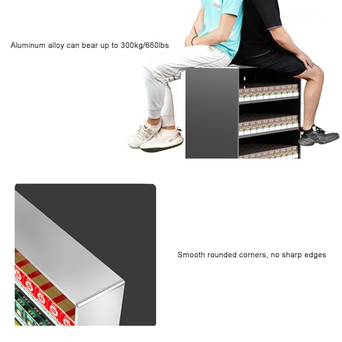 Présentoir à cigarettes en aluminium au design argenté élégant