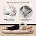 Toggloo Inflatable Pregnancy Pillow with Belly & Head Hole, Pregnancy Pillows for Prone Sleeping,Pregnancy Mattress for Back & Hip Pain Relief – Portable for Massage,Home,Trave