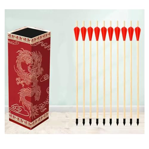 KJFDP Pitch-Pot Arrow Game Pot Throwing Props Feather and Arrow