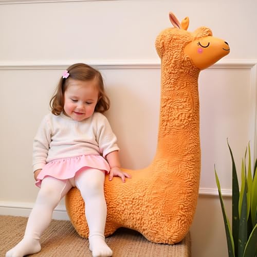 Image of Ryttir 29.5 Inch 15% Chubbier Large Llama Stuffed Animal, Soft Alpaca Plush Toy Body Pillow for Kids & Adults - Ideal Cuddly Gift & Room Decoration