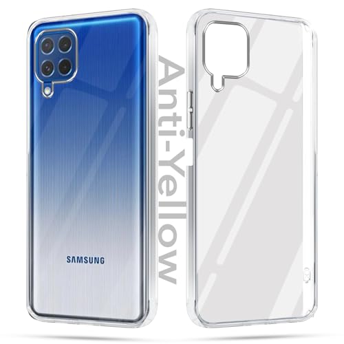 Image of Jkobi Lifetime Anti-Yellow Clear Back Cover Case for Samsung Galaxy M62 (Sleek Hard Crystal | Shockproof and Camera Protection)