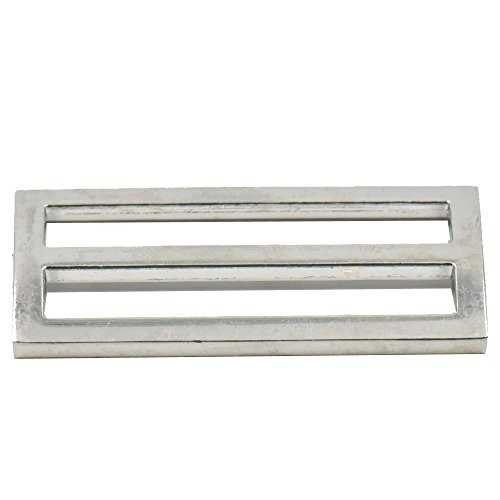 fujiyuan 10 pcs 2 "50 mm correa de piel cincha hebillas Metal azul Triglides diapositivas