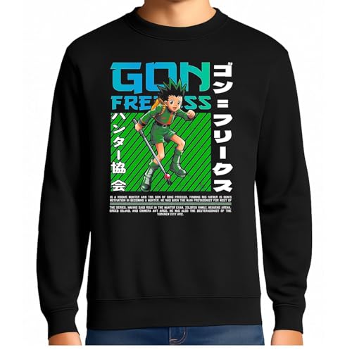the Fan Tee Sudadera Adulto Sin Capucha de Hombre Dibujos Animados Hunter Explorar, Criaturas Raras, Tesoros, GON Free 014 XXL