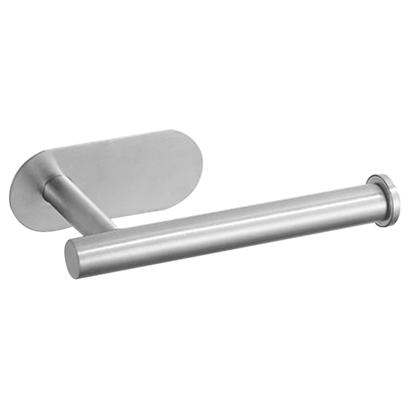 Toilet Roll Holder Wall Mounted Paper Roll Storage Hanger Wall Mounted Tissue Towel Rack Hanging Shelf No Punching Stainless Steel Bathroom Accessories(Silver)