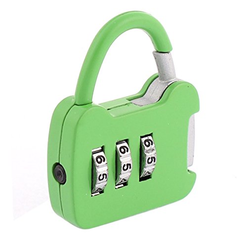 Image of Aexit 19mm x Padlocks & Hasps 16mm 3 Digits Metal Password Padlock Green for Tool Box Combination Padlocks Golf Case