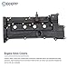 ECCPP Engine Valve Cover Kit with Gaskets Bolts Fit for 2006 2007 2008 2009 2010 2011 for Hyundai Accent/for Kia Rio/for Kia Rio5 Replaces 22441-26801