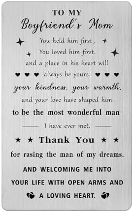Amazon.com : Gezxin To My Boyfriends Mom Gift- Christmas Card Gifts for ...