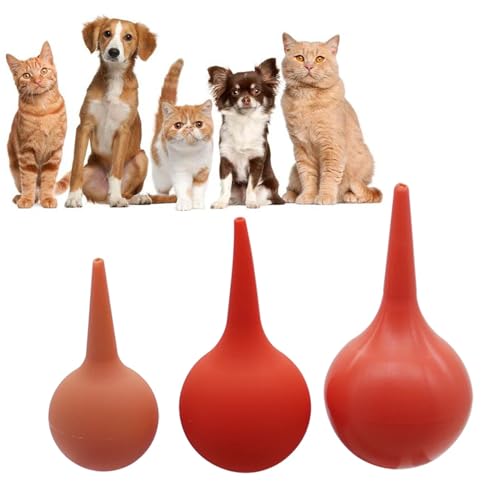 Langjiee 3pcs Manuelle Fruchtwasser Absaugung Gerät Canine Feline Pet Welpen Hund Katze Ersticken Pumpen Lieferung Nasal Hause Klinik Liefert