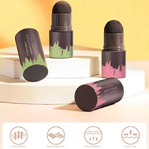 2Pcs Hairline Powder Stick, Instantly Color Quick Cover For Hair Root Concealer Shadow Touch Up Shading Hair Filler Sponge Pen #TOP4