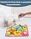 Ankilo Schnüffelteppich Hund, Futtermatte SchnüFfelteppich, Waschbar Trainingsmatte, Schnüffelspielzeug Interaktive Hundespielzeug, Hunde Spielteppich für Kleiner Hunderassen, Rosa,39 x 39CM