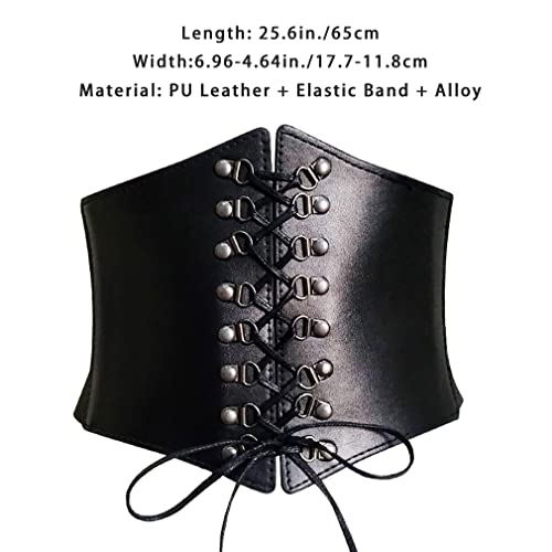 Belt Girdle Women Girdle PU Waistband Dress Accessary Shapewear Belt Corset Black2