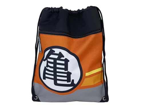 CYPBRANDS Dragon Ball, Mochila saco, Cuerdas, Bolsa, Color naranja, Producto oficial