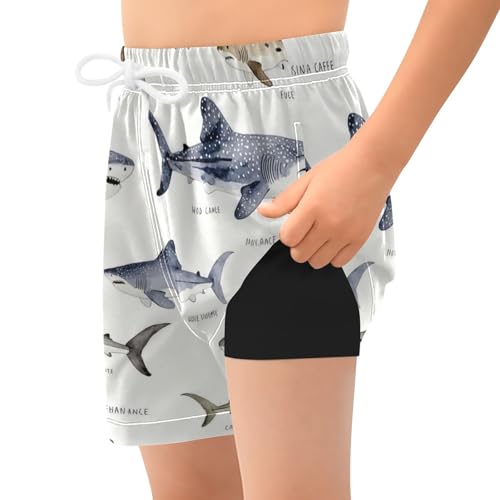 Maillot de bain gris pour garcon 4T Yuiboo coupe decontractee elastique - 2