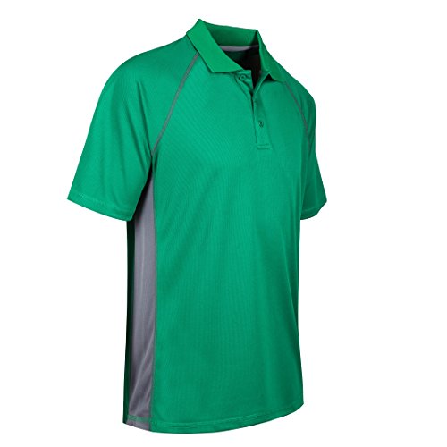 Men's Modern Fit Short Sleeve Polo Shirt Sports Performance Shirt Green Xxl #TOP1