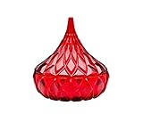 Godinger Red Crystal Hersheys Kiss Candy Dish