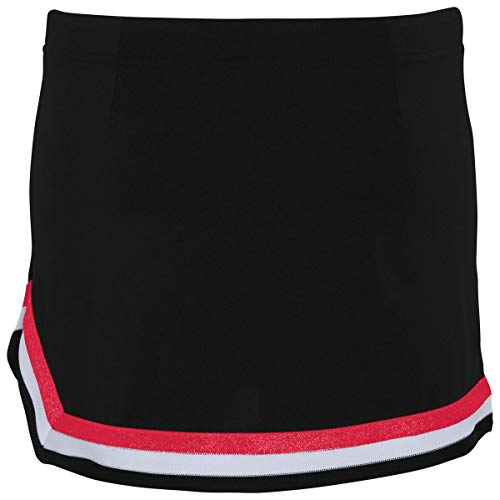Augusta Sportswear Girls Pike Skirt S Black/Red/White