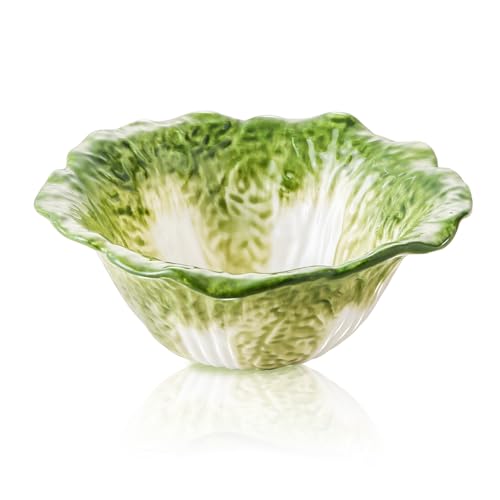 KXZ Green Cabbage ramen Bowl -16 oz pasta bowl, dishwasher